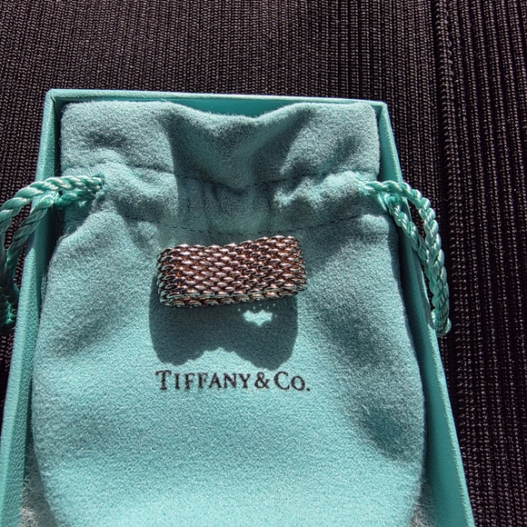 Tiffany & Co. Silver Chain Link Ring - Picture 3 of 6